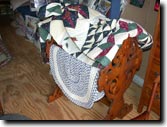 Quilt racks for displaying your quilt collection.